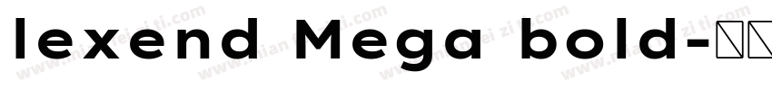 lexend Mega bold字体转换